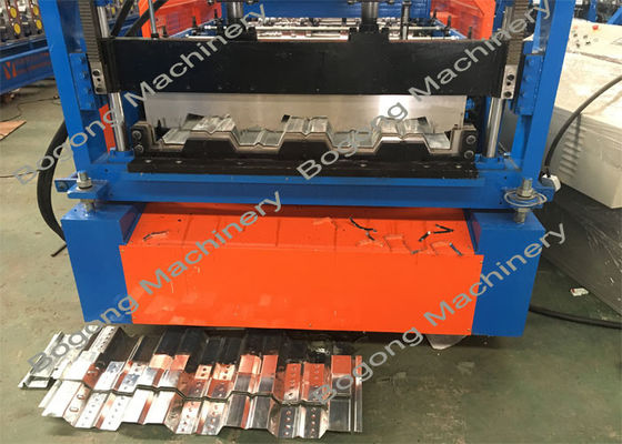 Floor Deck Sheet Metal Rolling Machine 15 KW Motor With 23 Forming Station